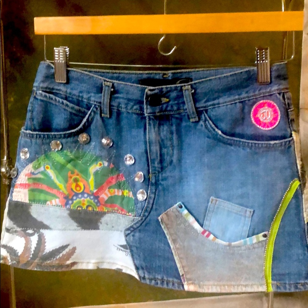 JUST CAVALLI JEAN SKIRT
